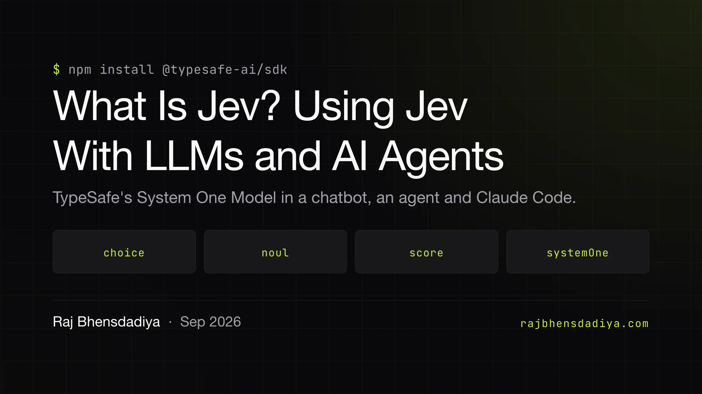 Cover illustration for the article: What Is Jev? Integrating Jev With LLMs, Claude Code, and AI Agents